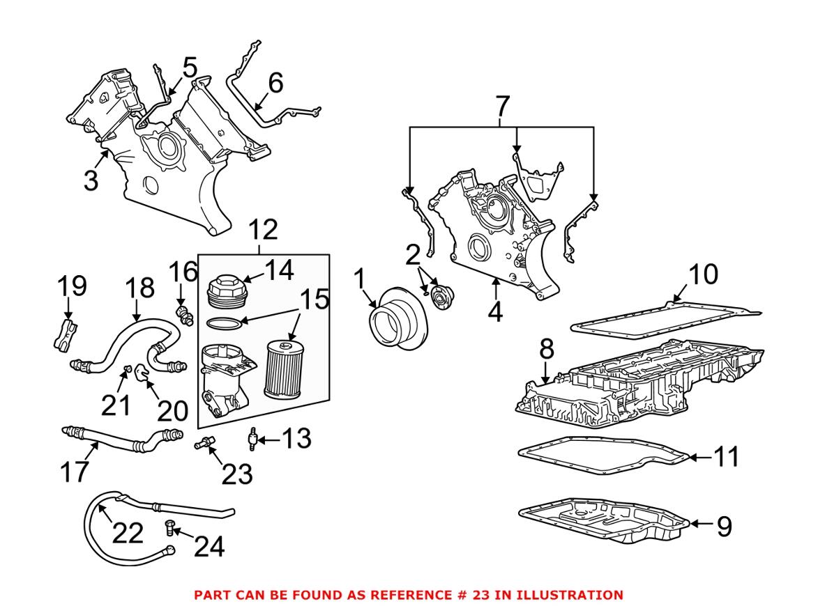 BMW Engine Oil Cooler Adapter 13321287132